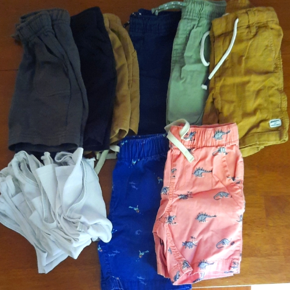 Kids Assorted Color Shorts Set Of 8